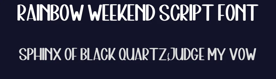 Rainbow Weekend Script Font by inermediaSTUDIO — Display Font — thumbnail 2