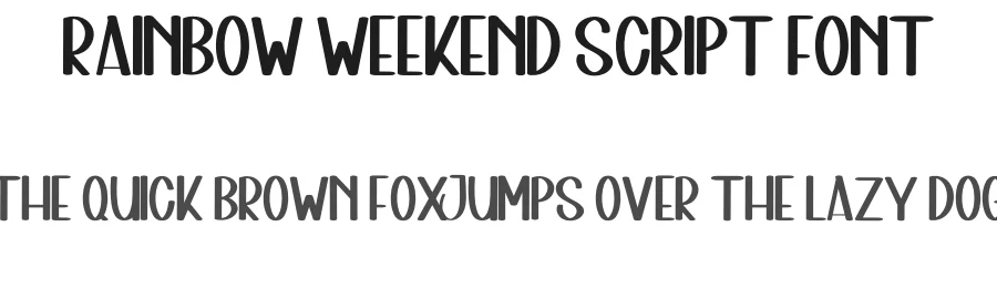 Rainbow Weekend Script Font by inermediaSTUDIO — Display Font