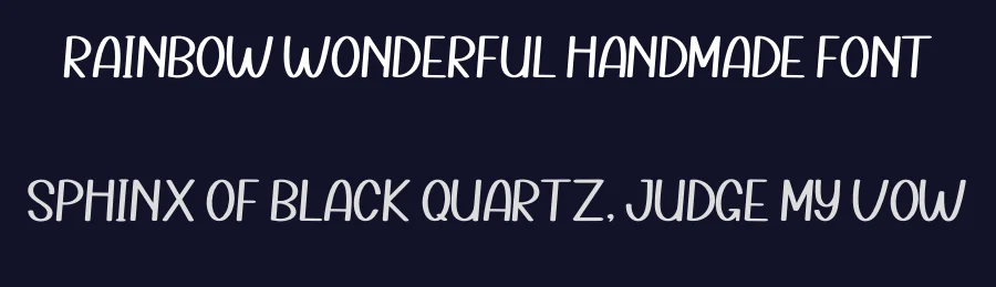 Rainbow Wonderful Handmade Font by inermediaSTUDIO — Display Font — thumbnail 2