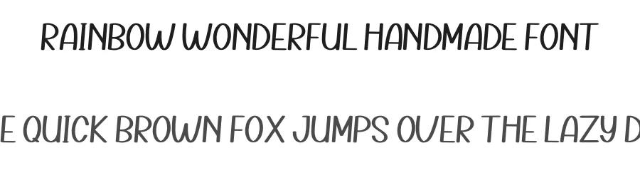Rainbow Wonderful Handmade Font by inermediaSTUDIO — Display Font