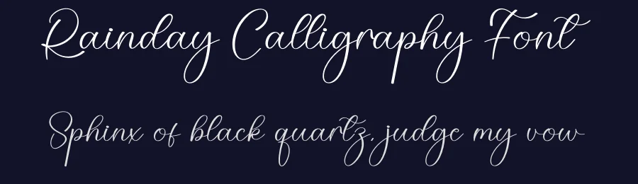Rainday Calligraphy Font by creativeletter — Script Handwritten Font — thumbnail 2