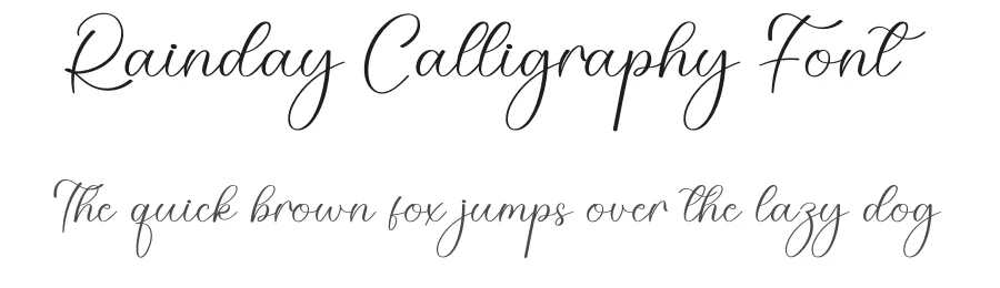 Rainday Calligraphy Font by creativeletter — Script Handwritten Font