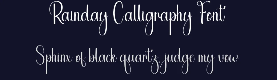 Rainday Calligraphy Font by andikastudio — Script Handwritten Font — thumbnail 2