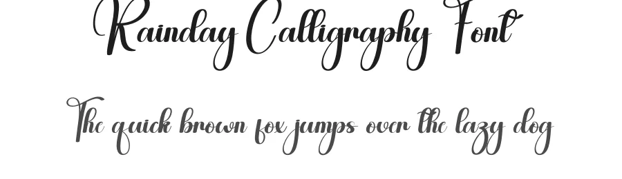 Rainday Calligraphy Font by andikastudio — Script Handwritten Font