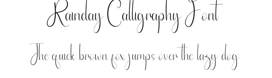 Rainday Calligraphy Font by andikastudio — Script Handwritten Font
