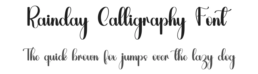 Rainday Calligraphy Font by inermediaSTUDIO — Script Handwritten Font