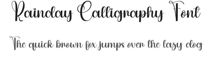 Rainday Calligraphy Font by andikastudio — Script Handwritten Font