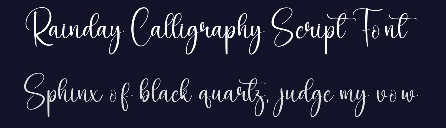 Rainday Calligraphy Script Font by creativeletter — Script Handwritten Font — thumbnail 2