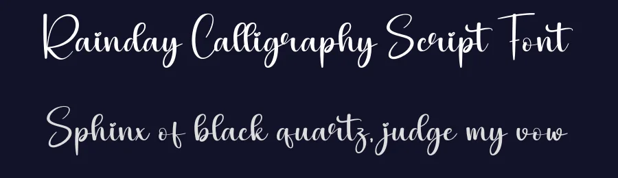 Rainday Calligraphy Script Font by creativeletter — Script Handwritten Font — thumbnail 2