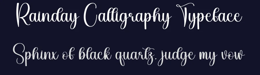 Rainday Calligraphy Typeface by andikastudio — Script Handwritten Font — thumbnail 2