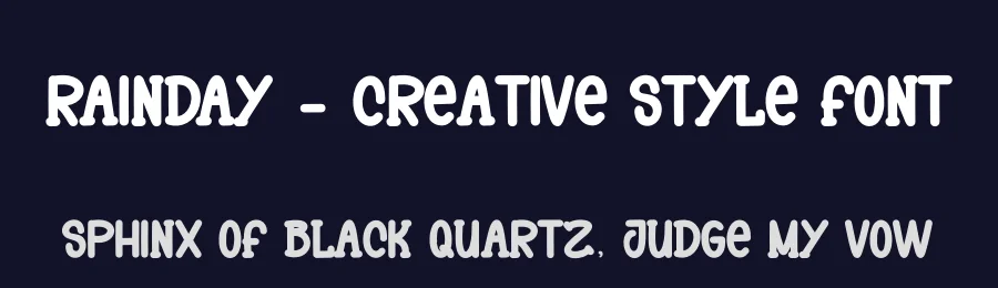 Rainday – Creative Style Font by andikastudio — Display Font — thumbnail 2