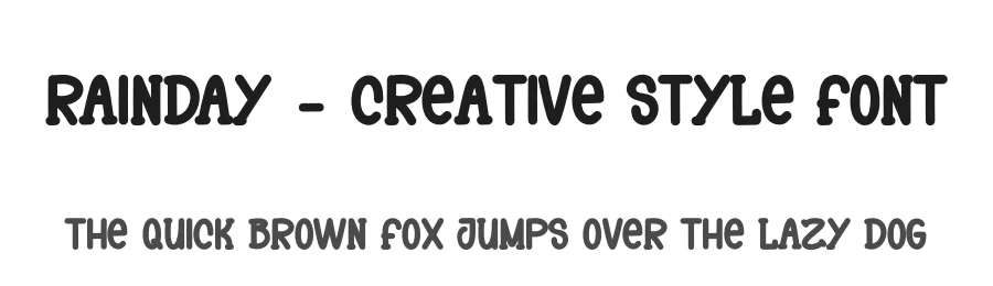 Rainday – Creative Style Font by andikastudio — Display Font