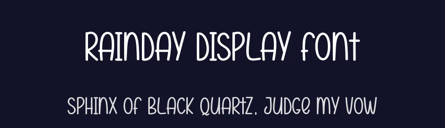 Rainday Display Font by andikastudio — Display Font — thumbnail 2