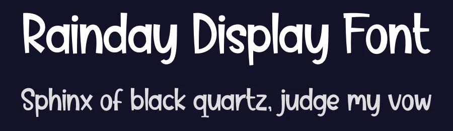 Rainday Display Font by andikastudio — Display Font — thumbnail 2