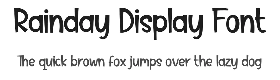 Rainday Display Font by andikastudio — Display Font