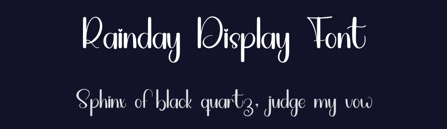 Rainday Display Font by inermediaSTUDIO — Script Handwritten Font — thumbnail 2