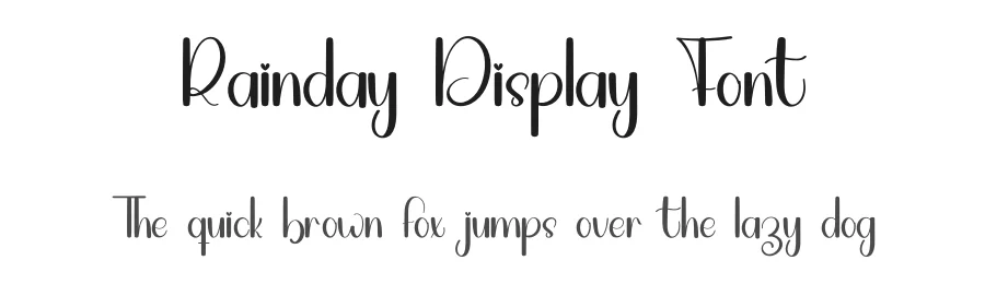 Rainday Display Font by inermediaSTUDIO — Script Handwritten Font