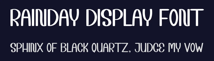 Rainday Display Font by inermediaSTUDIO — Display Font — thumbnail 2