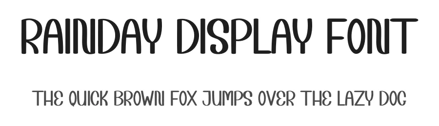 Rainday Display Font by inermediaSTUDIO — Display Font