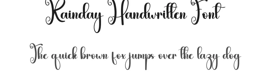 Rainday Handwritten Font by andikastudio — Script Handwritten Font
