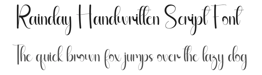 Rainday Handwritten Script Font by andikastudio — Script Handwritten Font