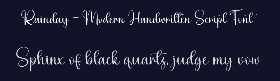 Rainday – Modern Handwritten Script Font by andikastudio — Script Handwritten Font — thumbnail 2
