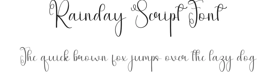 Rainday Script Font by andikastudio — Script Handwritten Font