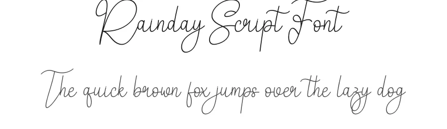 Rainday Script Font by creativeletter — Script Handwritten Font