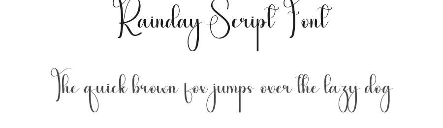 Rainday Script Font by andikastudio — Script Handwritten Font