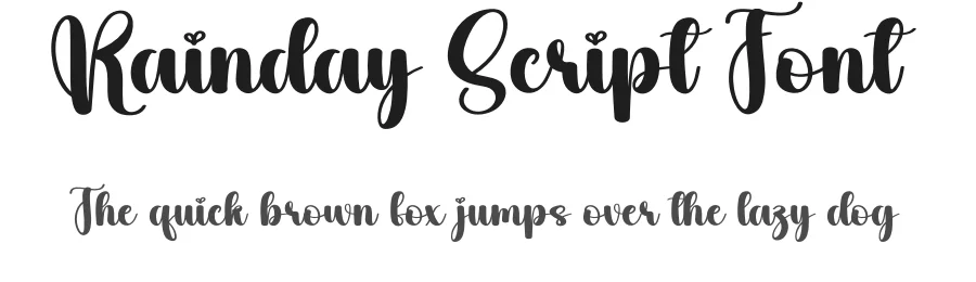 Rainday Script Font by andikastudio — Script Handwritten Font