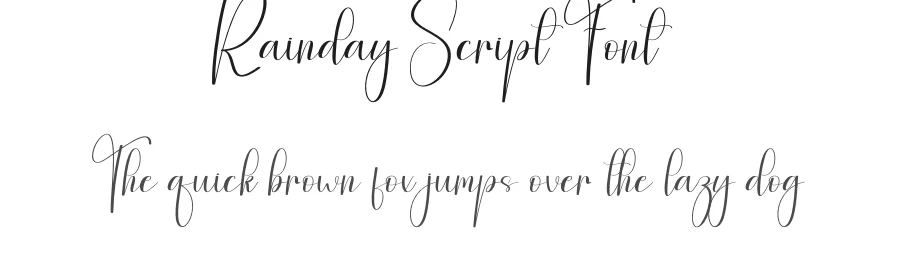 Rainday Script Font by andikastudio — Script Handwritten Font