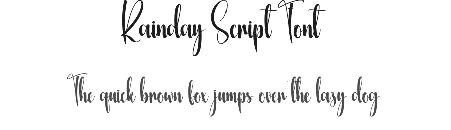 Rainday Script Font by creativeletter — Script Handwritten Font