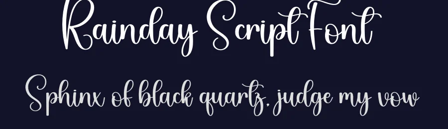 Rainday Script Font by creativeletter — Script Handwritten Font — thumbnail 2