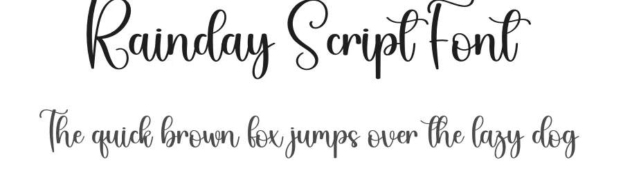 Rainday Script Font by creativeletter — Script Handwritten Font