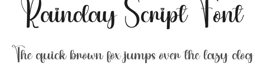 Rainday Script Font by andikastudio — Script Handwritten Font