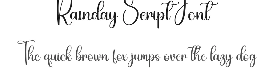 Rainday Script Font by andikastudio — Script Handwritten Font