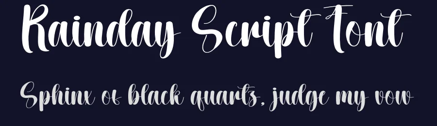 Rainday Script Font by creativeletter — Script Handwritten Font — thumbnail 2