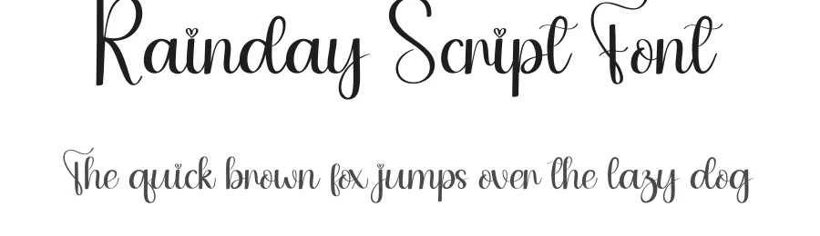 Rainday Script Font by creativeletter — Script Handwritten Font
