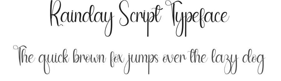 Rainday Script Typeface by andikastudio — Script Handwritten Font