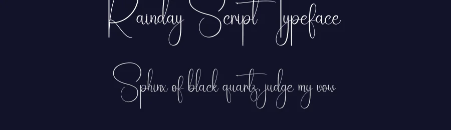 Rainday Script Typeface by creativeletter — Script Handwritten Font — thumbnail 2