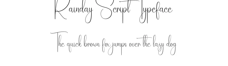 Rainday Script Typeface by creativeletter — Script Handwritten Font
