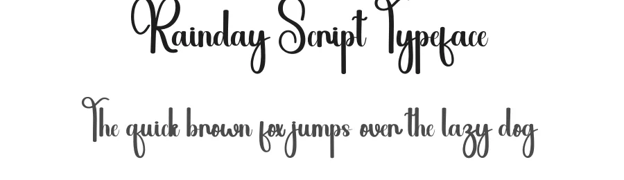 Rainday Script Typeface by andikastudio — Script Handwritten Font