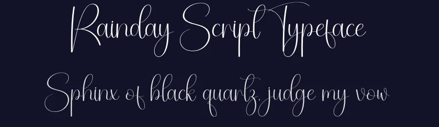 Rainday Script Typeface by creativeletter — Script Handwritten Font — thumbnail 2