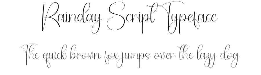 Rainday Script Typeface by creativeletter — Script Handwritten Font