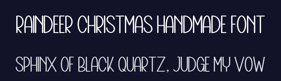 Raindeer Christmas Handmade Font by freshtypeink — Display Font — thumbnail 2