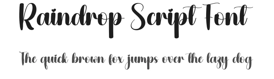 Raindrop Script Font by creativeletter — Script Handwritten Font