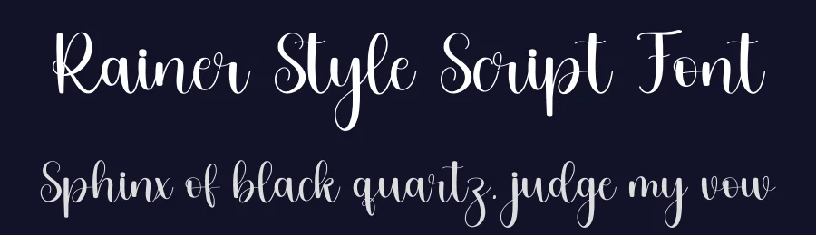 Rainer Style Script Font by freshtypeink — Script Handwritten Font — thumbnail 2