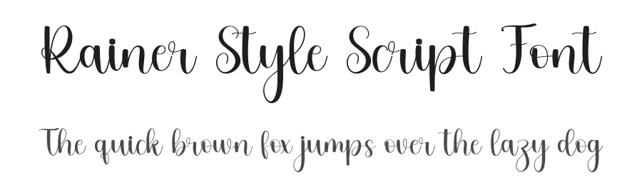 Rainer Style Script Font by freshtypeink — Script Handwritten Font