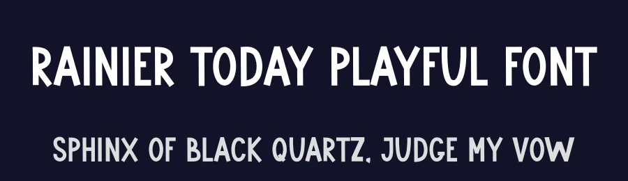 Rainier Today Playful Font by freshtypeink — Display Font — thumbnail 2