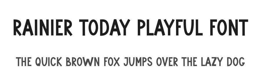 Rainier Today Playful Font by freshtypeink — Display Font